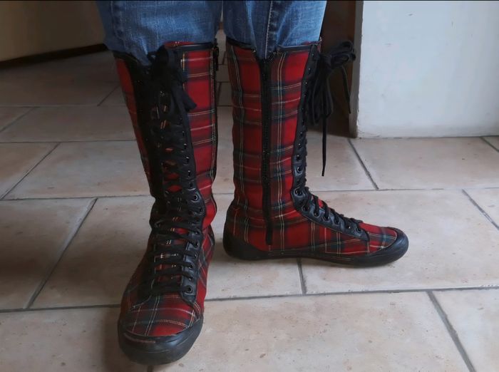 Bottes motif écossais ❤️ - photo numéro 2