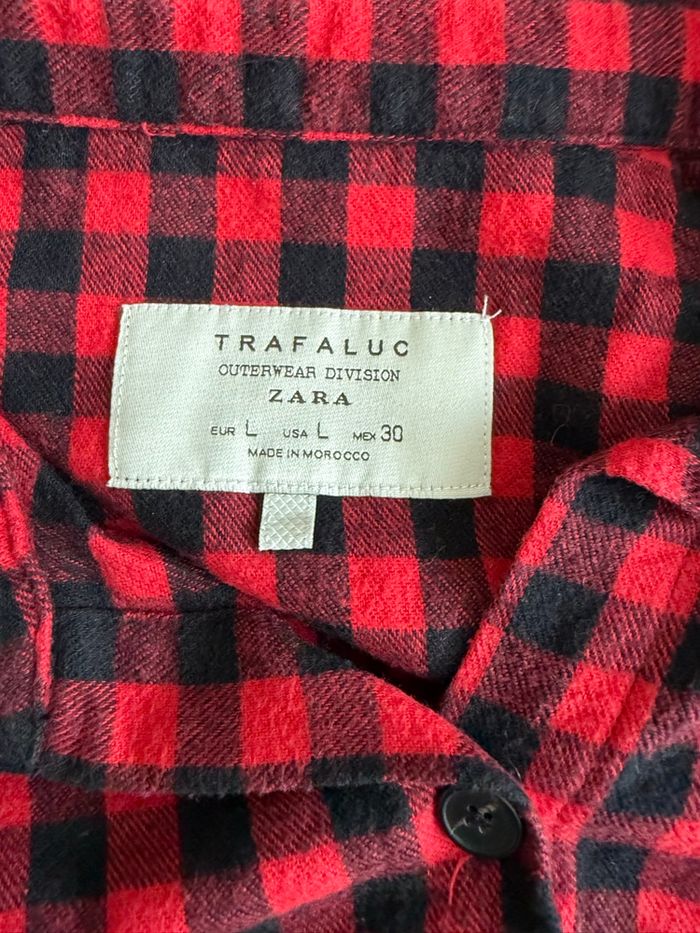 Chemise Zara – L – Rouge & Noir – - photo numéro 2