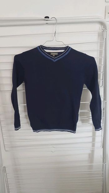 Pull col v bleu marine 6 ans