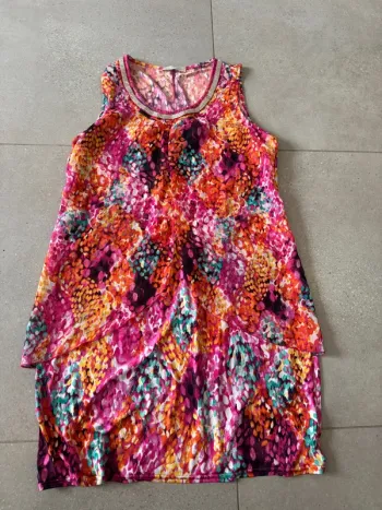 Robe multicolore Armand Thiery, bon état, taille M