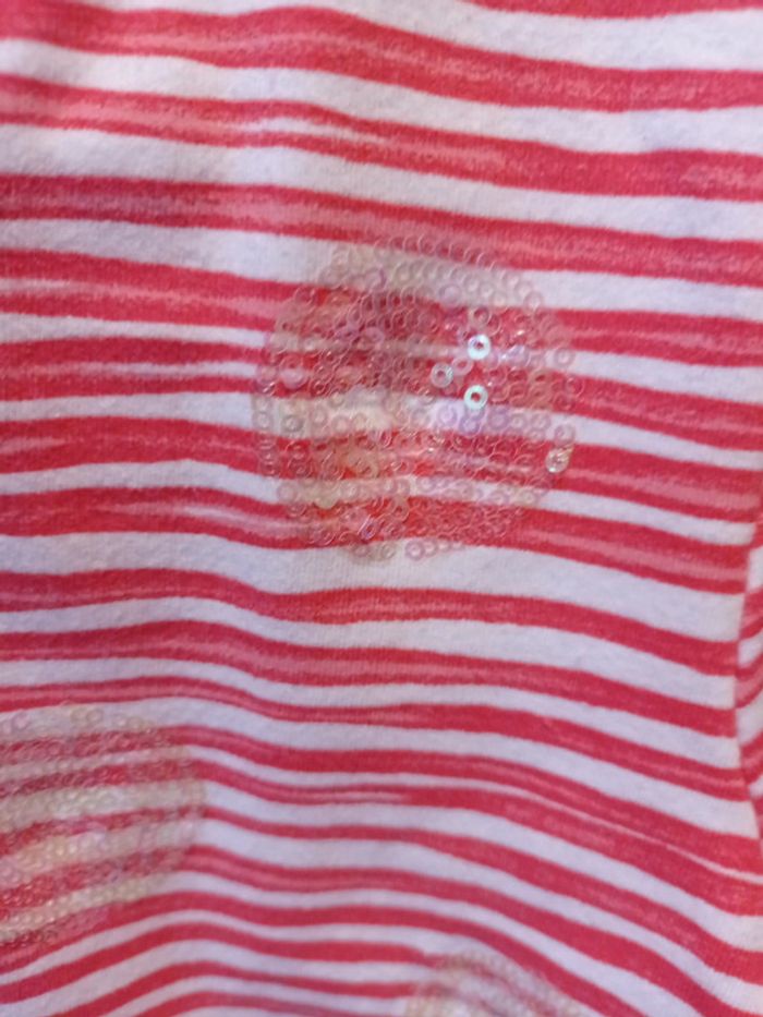 Gilet UCB corail et blanc 10/11 ans - photo numéro 3