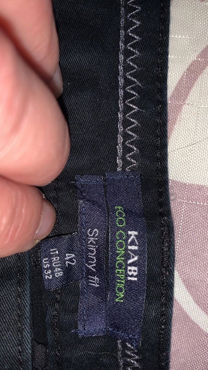 Jean skinny slim noir kiabi taille 42 - photo numéro 2