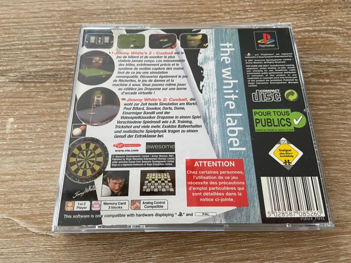 Jimmy white’s 2 ps1 - photo numéro 4