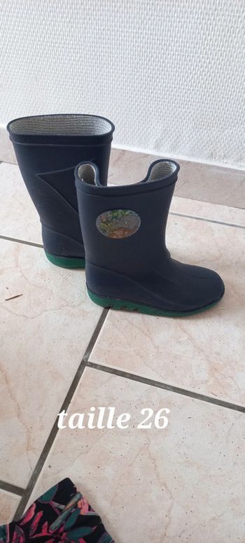 Botte de pluie taille 26