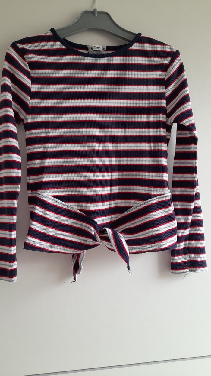 Tee-shirt côtelé fille 8ans