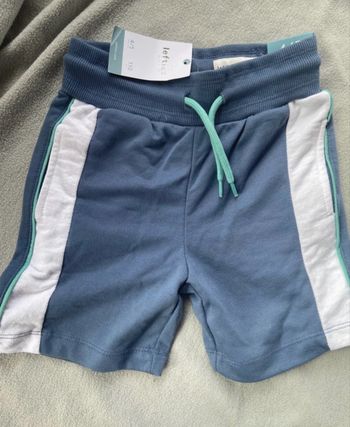 Bermuda short bleu blanc lefties boy garçon 4-5 ans 110 cm neuf