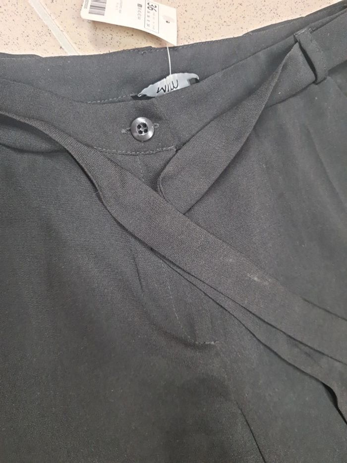 Pantalon fluide noir 36 mim - photo numéro 3