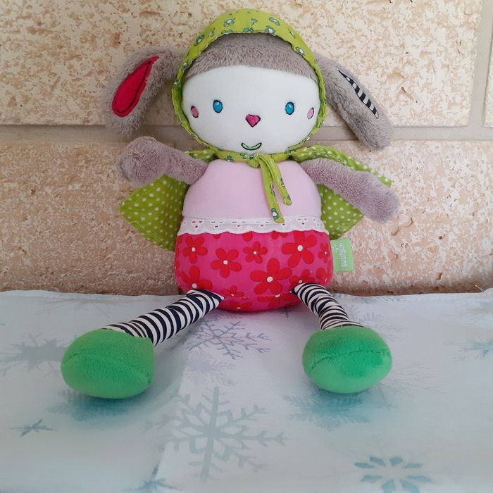 Babysun: Doudou/ Poupée "Lapin" *avec grelot - photo numéro 7