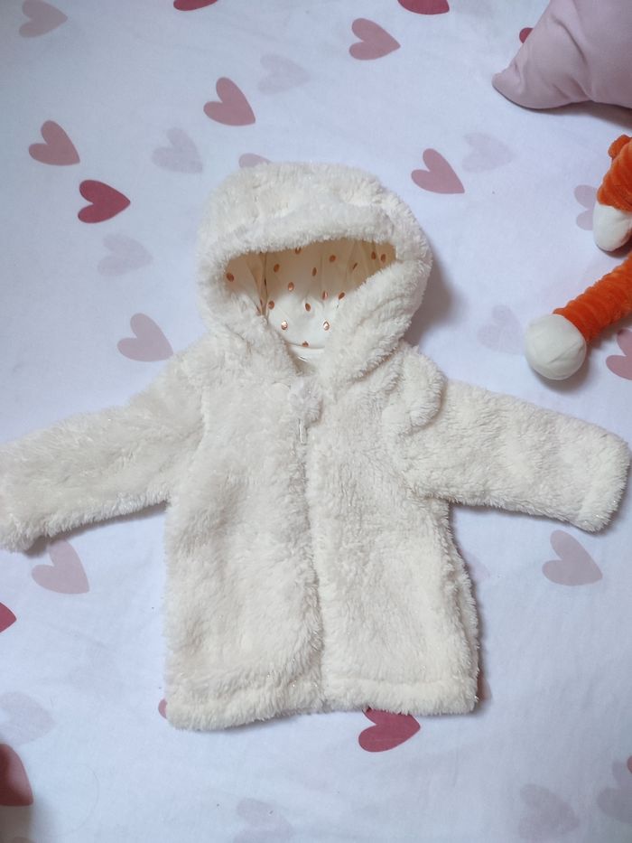Veste polaire à paillettes bébé fille - 3 mois - Très bon état - Orchestra - photo numéro 4