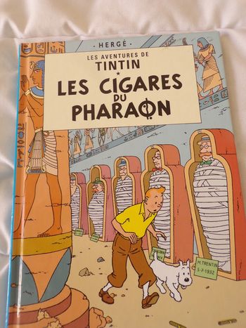 Livre Les aventures Tintin Les cigares du pharaon