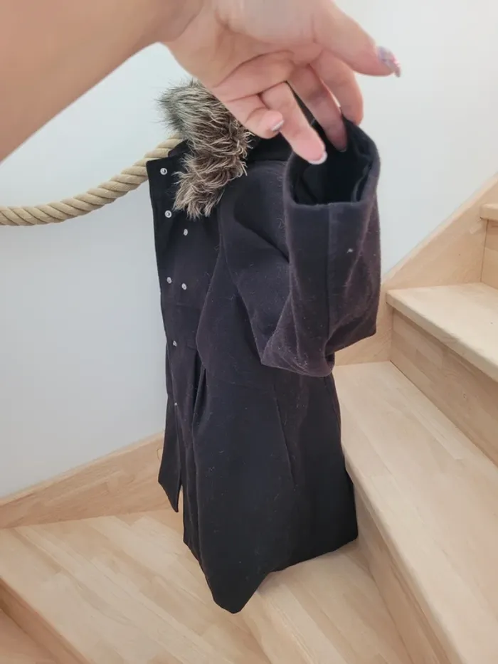 Manteau de grossesse avec fausse fourrure taille 40 - photo numéro 6