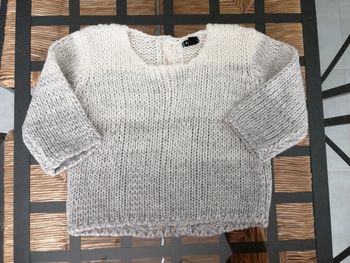 Pull dégradé gris