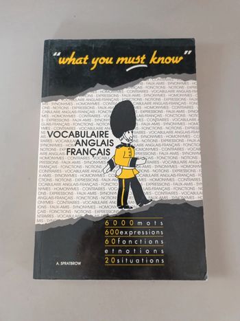 What you must now vocabulaire anglais-français