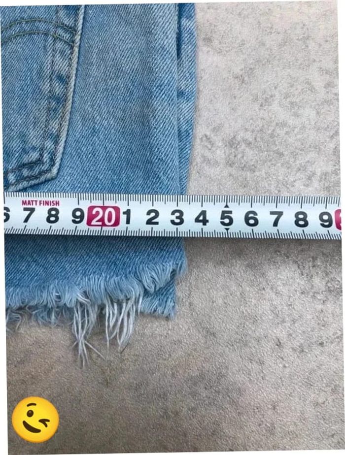 Short Levi's 501 W22 FR32 Bleu Femme Women #SHO46 - photo numéro 4