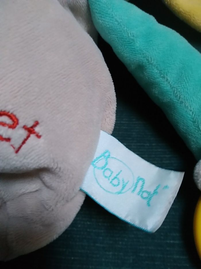 Doudou pouet et hochet Baby Nat - photo numéro 3