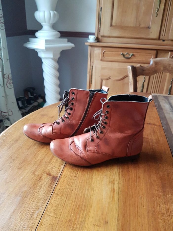 Bottines MEXX tout cuir 38 - photo numéro 7