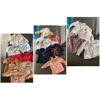 Lot de 17 pull et tee shirt manches longues