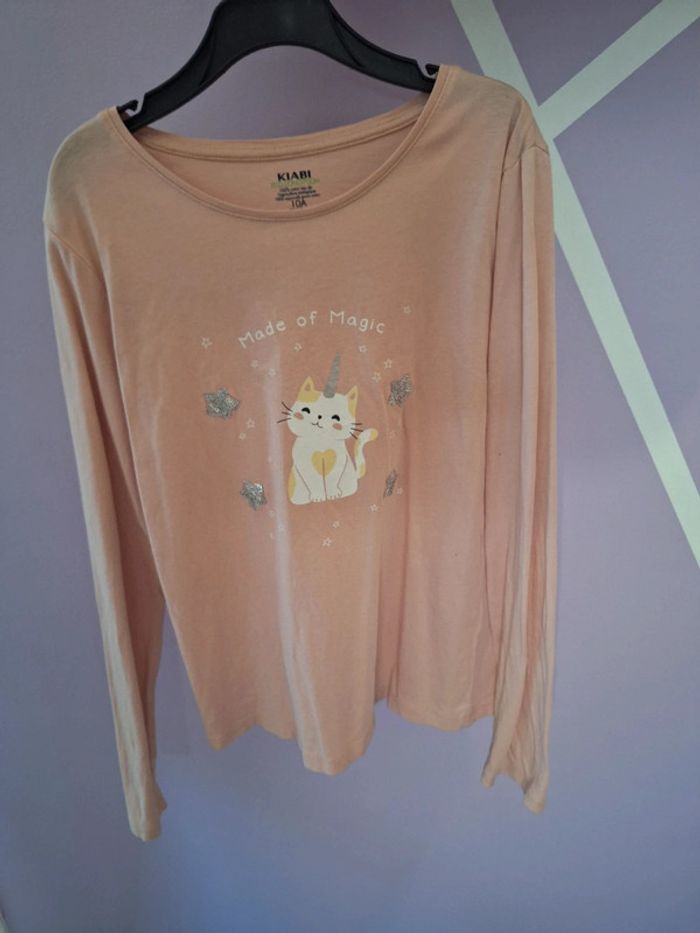 Tee-shirt chat licorne