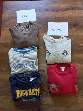 Lot de pulls 3ans