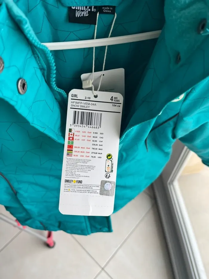Manteau de ski 4 ans neuf - photo numéro 4