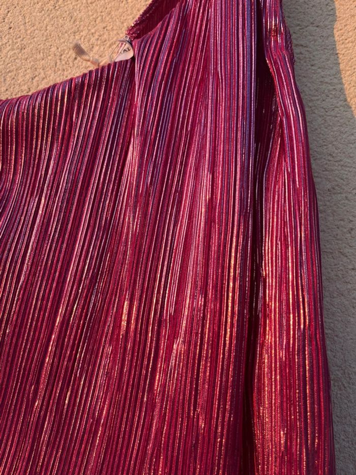 Haut asymétrique rose pailletée - photo numéro 8