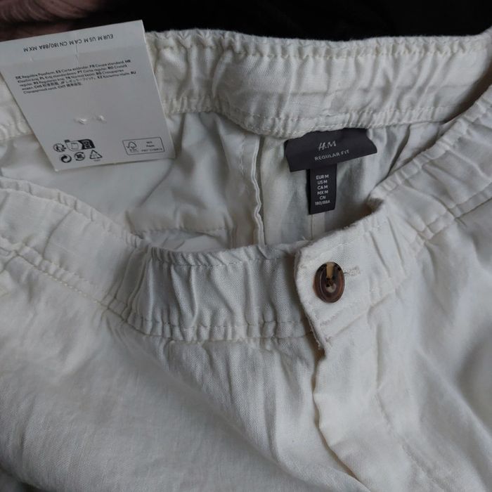 Pantalon neuf lin et coton pour 38/40 - photo numéro 3
