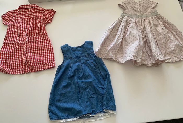 Lot robes courtes et longues été  18 mois - photo numéro 2