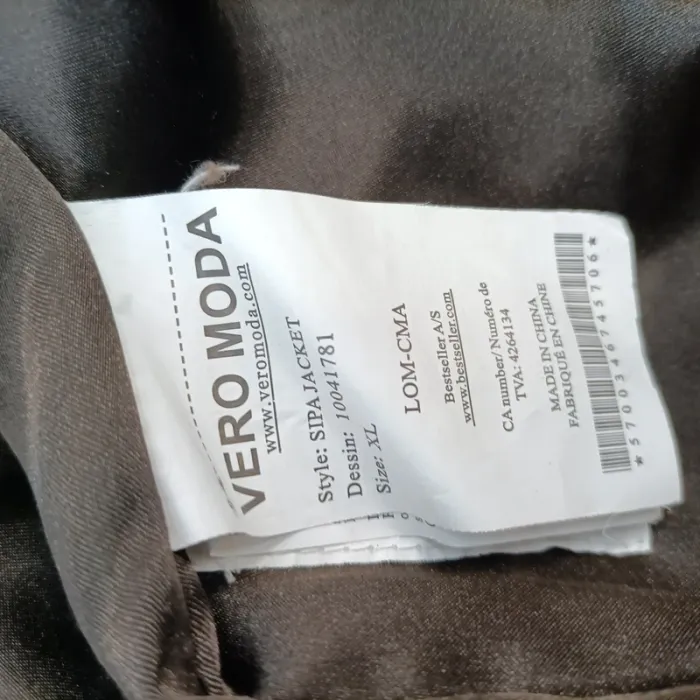Veste Trench Vero Moda - XL - marron et beige - doublé à motif - photo numéro 10