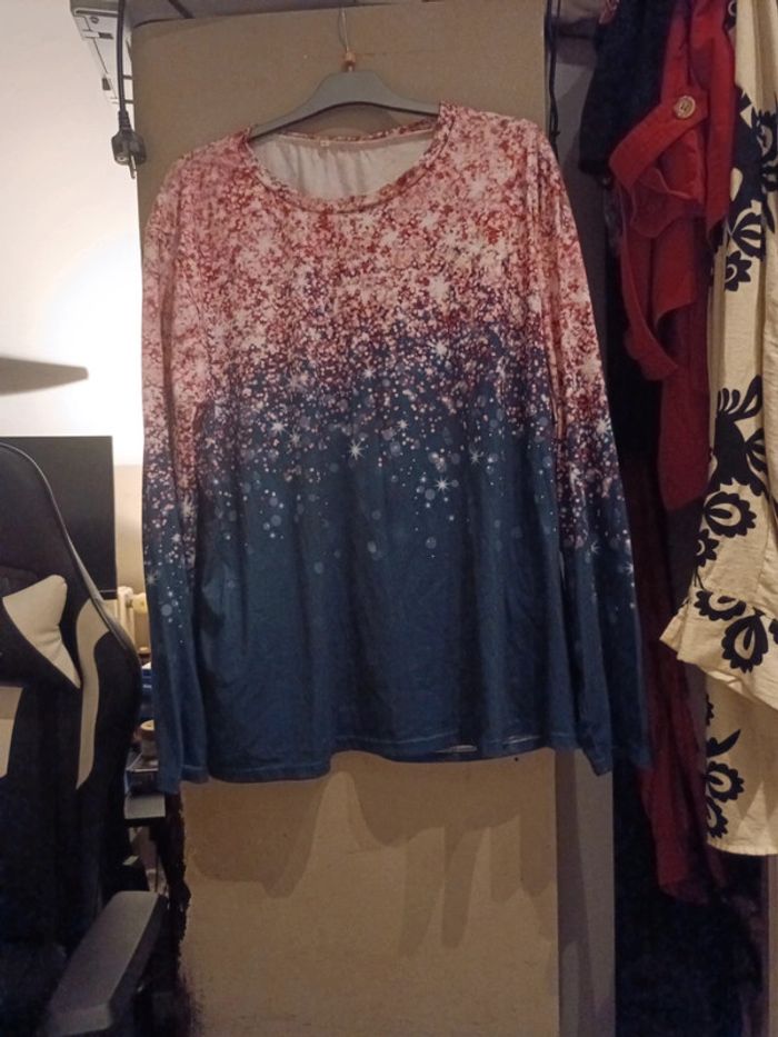 T-shirt blouse femme imprimé - photo numéro 7
