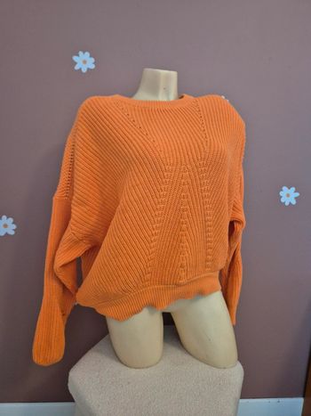 Pull orange Camaïeu L