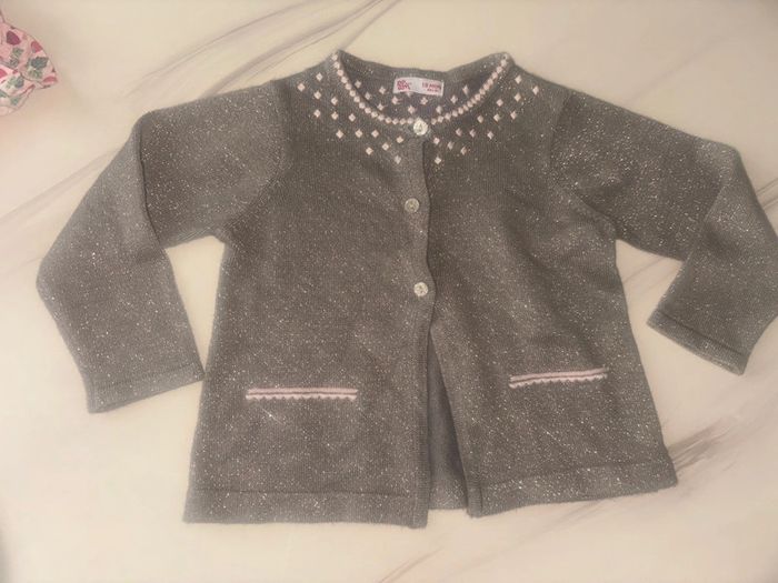 Gilet fille  18 mois pailleté