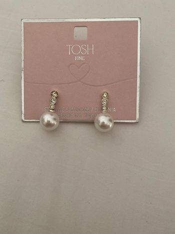 Boucle d’oreille en argent zircone