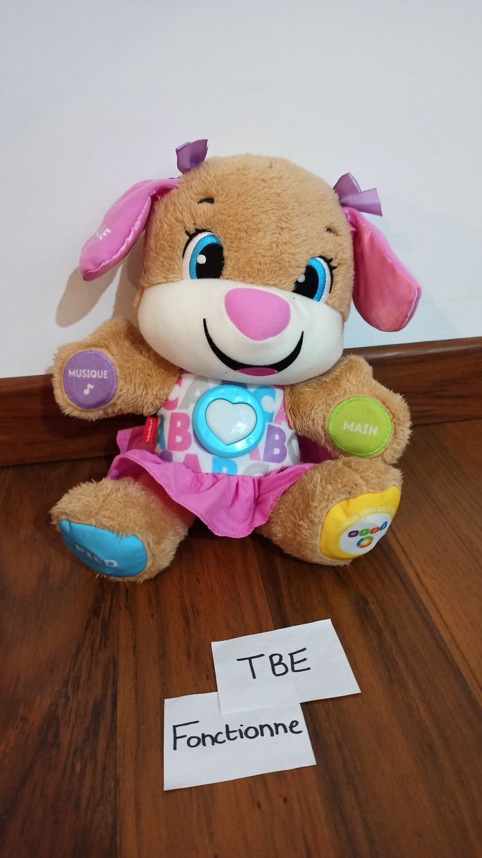 Peluche éducative musicale Fisher price chien