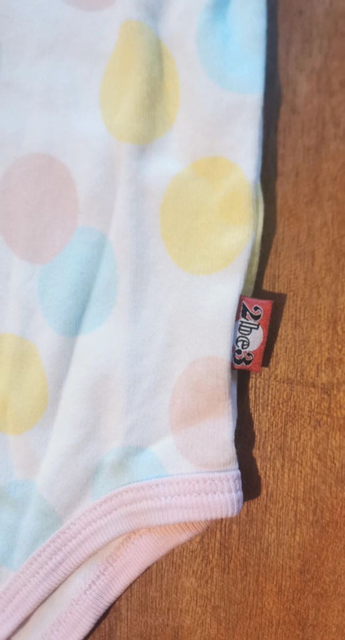 Lot Petit Beguin 4 bodys colorés idéal printemps 6mois 68cm - photo numéro 3