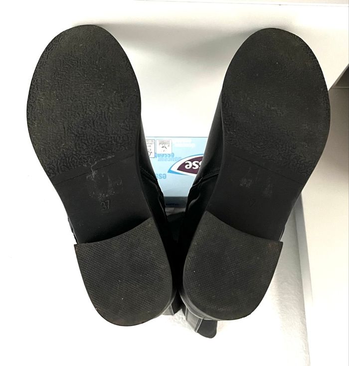 Bottes en cuir noires « André » pointure 37 - photo numéro 4