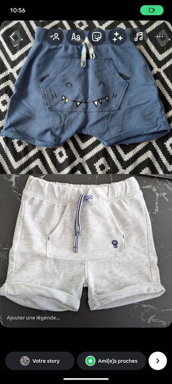 Shorts garçon 😉
