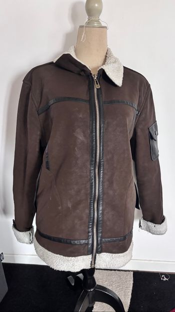 Blouson type aviateur marron taille 40 L