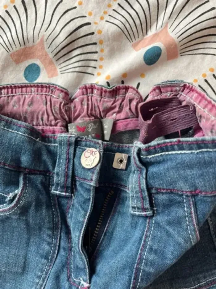 Lot fille 7 ans – 2 jeans + 1 jupe Orchestra - photo numéro 8