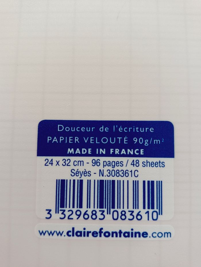 Cahier 24X32CM 96 pages grands carreaux - photo numéro 2