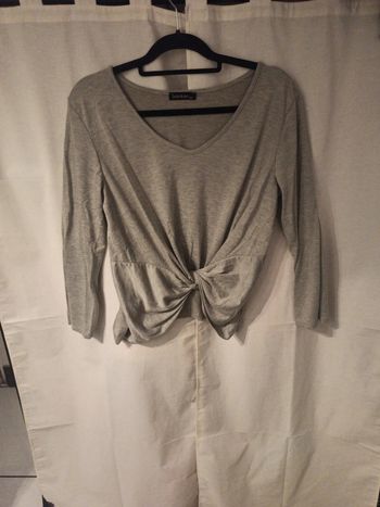 T-shirt manches longues gris