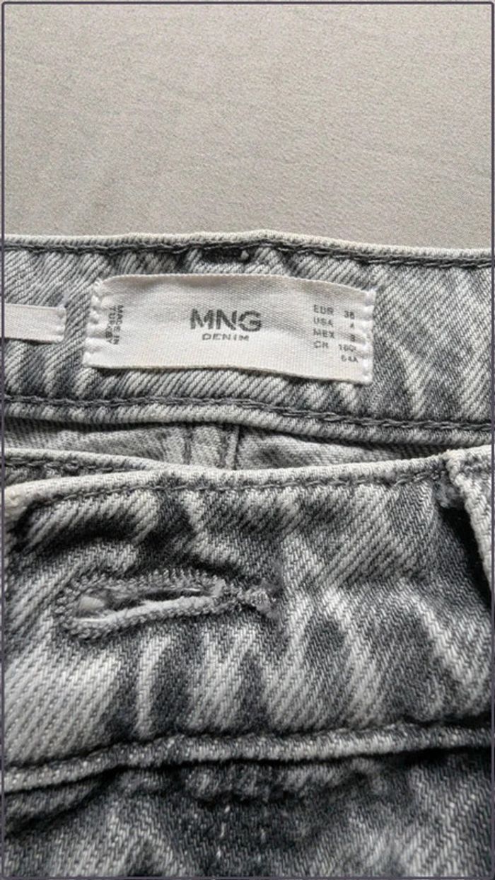 Jean Mango taille 38 femme gris clair - photo numéro 3