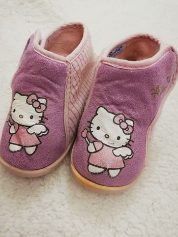 Chaussons hello kitty fille rose taille 22