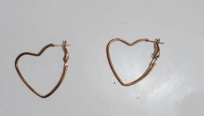 Boucles d'oreilles coeur - photo numéro 2