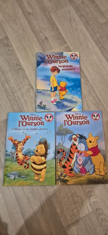 Lot de 3 livres Winnie l'ourson