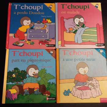 Lot de 4 Livres enfant Nathan T'choupi