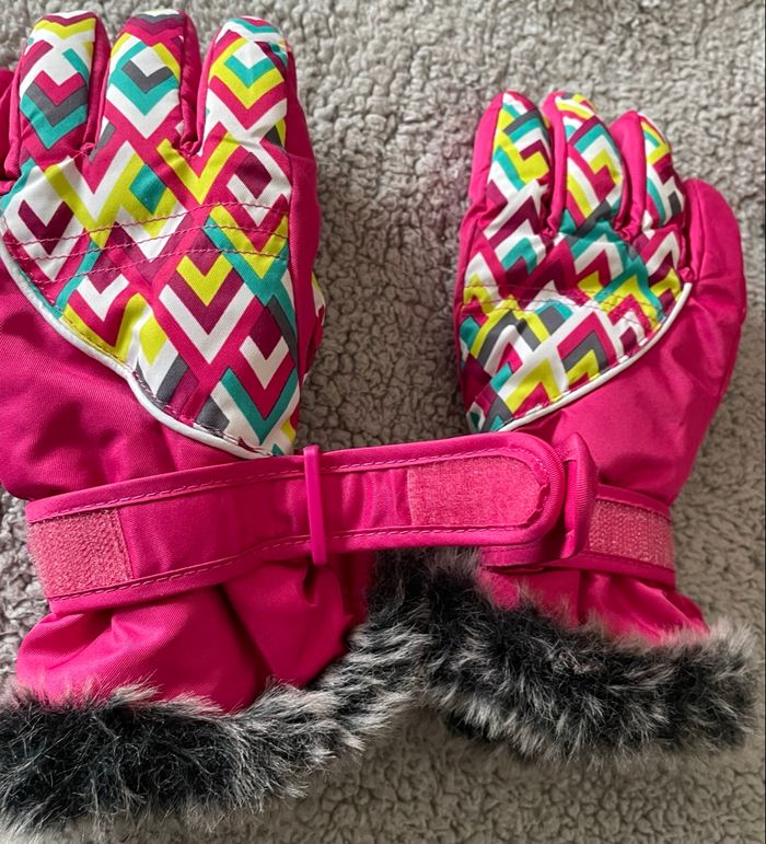 Gants de ski Orchestra imprimés avec poignets en fausse fourrure fille T3 Orchestra - photo numéro 3