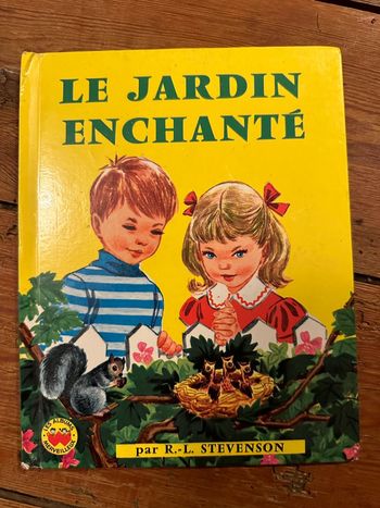 Le jardin enchanté Stevenson livre album cartonné ancien Gautier Languereau ruth wood