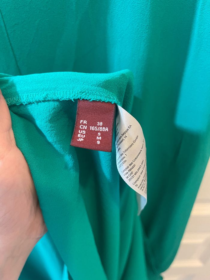 Robe longue verte Comptoir des Cotonniers T. 38 - photo numéro 3