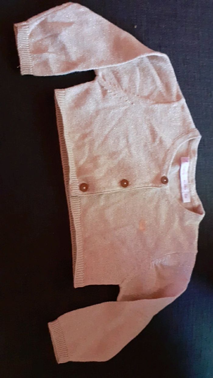 Boléro gilet court pailleté