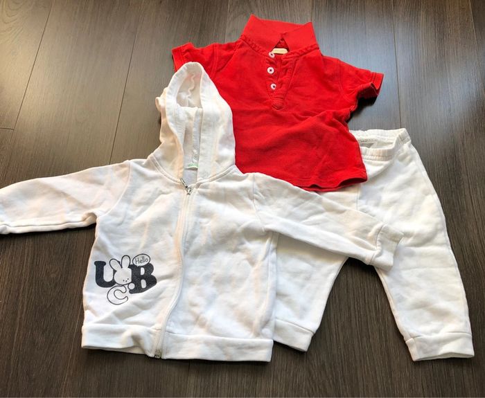 Ensemble jogging Benetton et polo Lola Palacios 12 mois